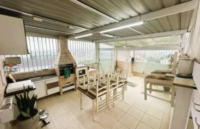 Cobertura à venda, 350 m² por r$ 1.650.000,00 - aparecida - santos/sp
