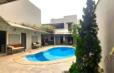 Sobrado de alto padrão à venda 398 m² de área construído, 5 dormitórios, piscina, churrasqueira, no josé menino.