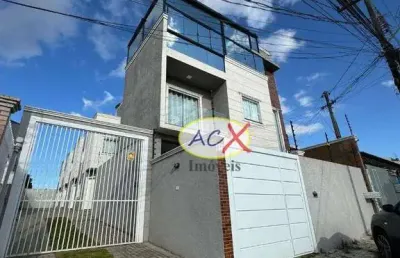 Sobrado com 3 dormitórios à venda, 200 m² por r$ 880.000 - pinheirinho - curitiba/pr