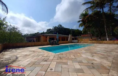 Chácara com 3 dormitórios para alugar, 3100 m² por r$ 5.000,00/mês - jardim são fernando - itanhaém/sp