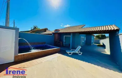 Casa lado praia com 2 dormitórios à venda, 92 m² por r$ 410.000 - bopiranga - itanhaém/sp