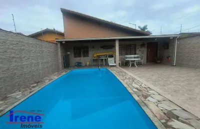 Casa com 5 dormitórios para alugar, 226 m² por r$ 6.500/mês - nova itanhaém - praia - itanhaém/sp