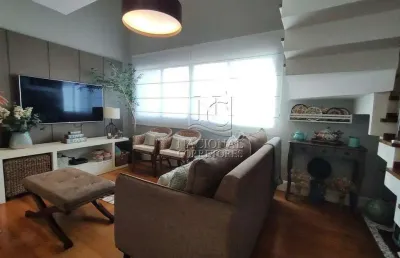 Cobertura mobiliada com 2 dormitórios para venda ou permuta, 150 m² por r$ 1.195.000 - campestre - santo andré/sp, valor de r$ 1.195.000,00