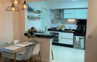 Apartamento semi mobiliado á vendacom 3 dormitórios à venda, 92 m² por r$ 810.000 - jardim bela vista - santo andré/sp