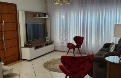 Sobrado semi mobiliado com 3 dormitórios à venda, 150 m² por r$ 890.000 - vila alzira - santo andré/sp