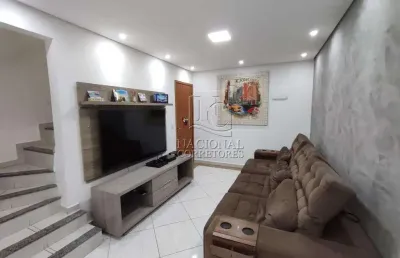 Cobertura com 2 dormitórios à venda, 155 m² por r$ 500.000,00 - parque erasmo assunção - santo andré/sp