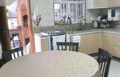 Casa com 3 dormitórios à venda, 162 m² - vila scarpelli - santo andré/sp