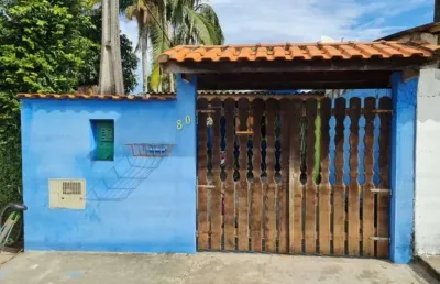 Casa para venda em itanhaém, umuarama, 1 dormitório, 1 banheiro, 2 vagas
