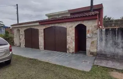 Casa para venda em itanhaém, balneário gaivotas, 3 dormitórios, 1 suíte, 2 banheiros, 4 vagas