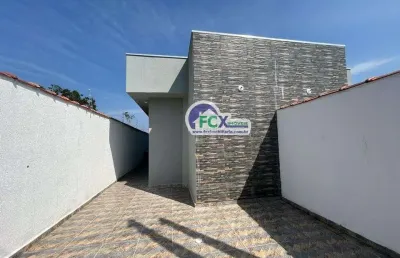 Casa para venda em itanhaém, balneário tupy, 2 dormitórios, 1 suíte, 1 banheiro, 2 vagas