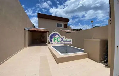 Casa para venda em itanhaém, balneário tupy, 2 dormitórios, 1 suíte, 1 banheiro, 2 vagas