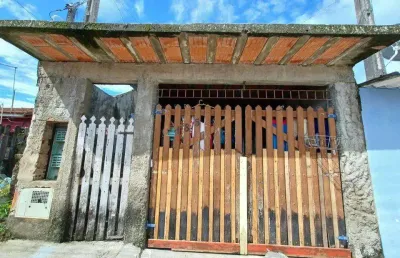 Casa para venda em itanhaém, umuarama, 3 dormitórios, 1 banheiro, 2 vagas