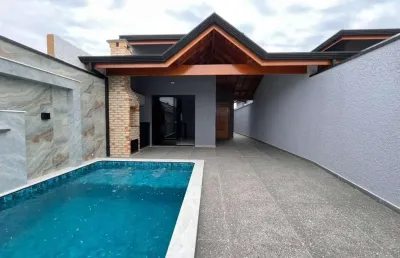 Casa para venda em peruíbe, flora rica, 2 dormitórios, 1 suíte, 1 banheiro, 2 vagas