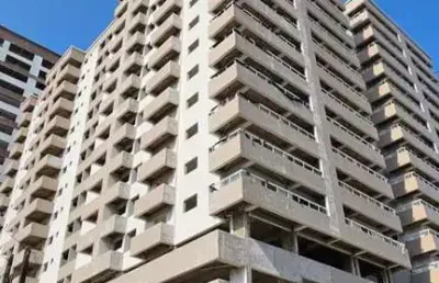 Apartamento para venda em praia grande, caiçara, 2 dormitórios, 1 suíte, 1 banheiro, 2 vagas