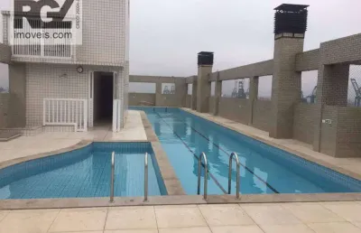 Apartamento com 3 dormitórios para alugar, 100 m² por r$ 5.400,00/mês - aparecida - santos/sp