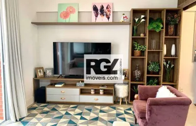 Apartamento com 1 dormitório à venda, 46 m² por r$ 795.000,00 - boqueirão - santos/sp