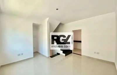 Casa com 2 dormitórios à venda, 100 m² por r$ 660.000,00 - campo grande - santos/sp