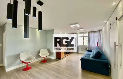 Apartamento com 3 dormitórios, 130 m² - venda por r$ 1.070.000,00 ou aluguel por r$ 7.200,00/mês - pompéia - santos/sp