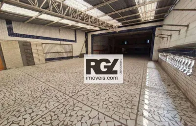 Galpão para alugar, 671 m² por r$ 15.000,00/mês - centro - santos/sp