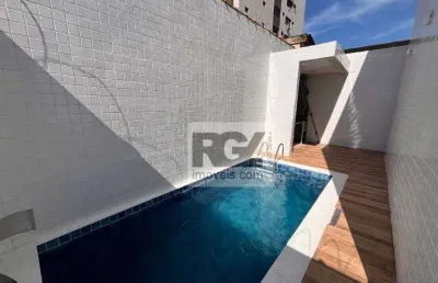 Casa com 3 dormitórios à venda, 112 m² por r$ 1.290.000,00 - embaré - santos/sp