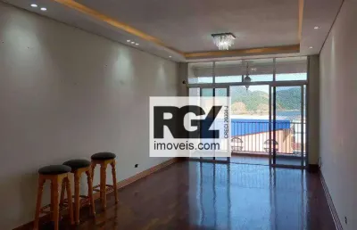 Apartamento com 3 dormitórios para alugar, 140 m² por r$ 6.500,00/mês - ponta da praia - santos/sp