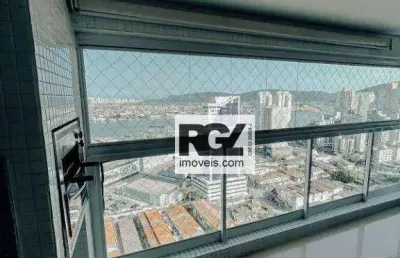 Apartamento com 3 dormitórios à venda, 111 m² por r$ 1.450.000 - ponta da praia - santos/sp
