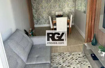 Apartamento com 2 dormitórios à venda, 78 m² por r$ 630.000,00 - marapé - santos/sp