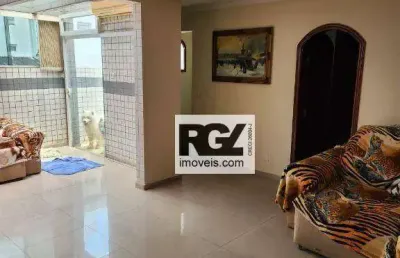 Cobertura com 3 dormitórios, 400 m² - venda por r$ 2.250.000,00 ou aluguel por r$ 14.500,00/mês - aparecida - santos/sp