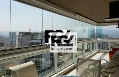 Apartamento com 3 dormitórios, 232 m² - venda por r$ 3.290.000,00 ou aluguel por r$ 22.000,00/mês - embaré - santos/sp