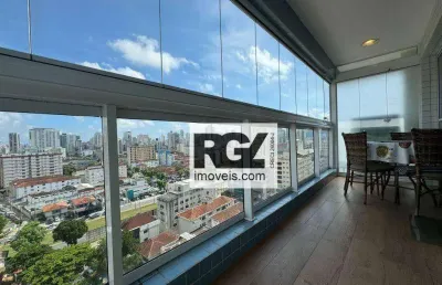 Apartamento com 1 dormitório à venda, 59 m² por r$ 585.000,00 - boqueirão - santos/sp
