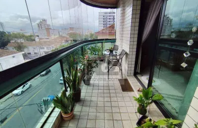 Apartamento com 3 dormitórios à venda, 150 m² por r$ 1.050.000,00 - embaré - santos/sp