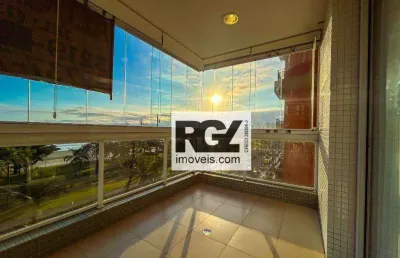 Apartamento com 4 dormitórios para alugar, 225 m² por r$ 18.000,02/mês - embaré - santos/sp