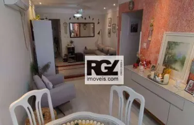Apartamento com 2 dormitórios à venda, 72 m² por r$ 490.000,00 - aparecida - santos/sp