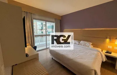 Apartamento com 1 dormitório à venda, 23 m² por r$ 379.000,00 - gonzaga - santos/sp
