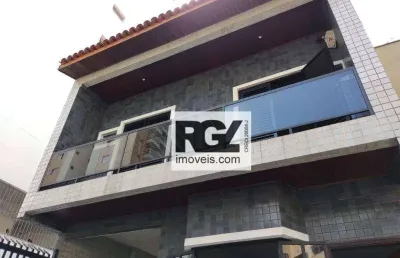 Sobrado com 4 dormitórios, 266 m² - venda por r$ 2.900.000,00 ou aluguel por r$ 12.750,00/mês - gonzaga - santos/sp