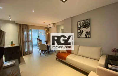 Apartamento com 2 dormitórios à venda, 77 m² por r$ 894.000,00 - boqueirão - santos/sp