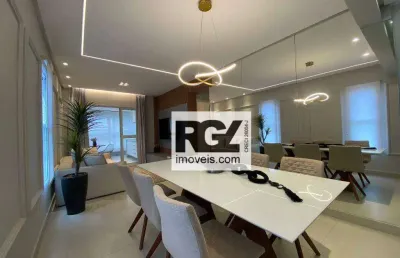 Apartamento com 2 dormitórios à venda, 87 m² por r$ 986.000,00 - boqueirão - santos/sp