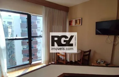 Apartamento com 1 dormitório à venda, 36 m² por r$ 350.000,00 - gonzaga - santos/sp