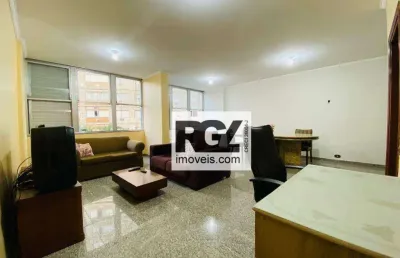 Apartamento com 2 dormitórios à venda, 89 m² por r$ 585.000,00 - josé menino - santos/sp