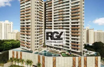 Apartamento com 2 dormitórios à venda, 72 m² por r$ 725.000,00 - encruzilhada - santos/sp
