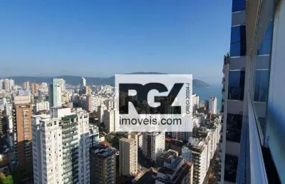 Apartamento com 1 dormitório para alugar, 106 m² por r$ 9.000,02/mês - aparecida - santos/sp