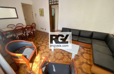 Apartamento com 3 dormitórios para alugar, 118 m² por r$ 4.580,00/mês - gonzaga - santos/sp