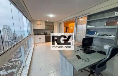 Apartamento com 3 dormitórios à venda, 155 m² por r$ 2.190.000,00 - embaré - santos/sp