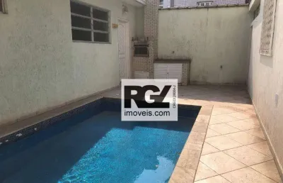 Casa com 4 dormitórios para alugar, 310 m² por r$ 12.000,00/mês - aparecida - santos/sp