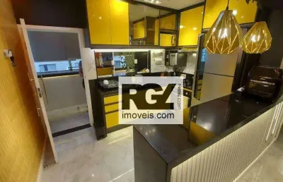 Apartamento com 1 dormitório à venda, 65 m² por r$ 690.000,00 - embaré - santos/sp