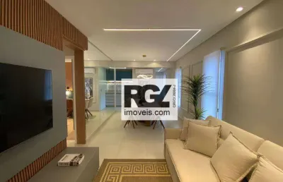 Apartamento garden com 2 dormitórios à venda, 122 m² por r$ 1.250.000,00 - boqueirão - santos/sp