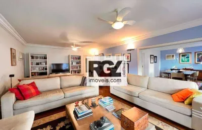 Apartamento com 4 dormitórios para alugar, 301 m² por r$ 14.900,00/mês - boqueirão - santos/sp