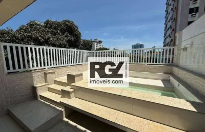 Casa com 3 dormitórios à venda, 360 m² por r$ 1.700.000,00 - embaré - santos/sp