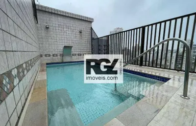 Cobertura com 3 dormitórios à venda, 250 m² por r$ 2.290.000,00 - ponta da praia - santos/sp