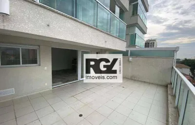 Apartamento garden com 1 dormitório à venda, 77 m² por r$ 1.000.000,00 - ponta da praia - santos/sp